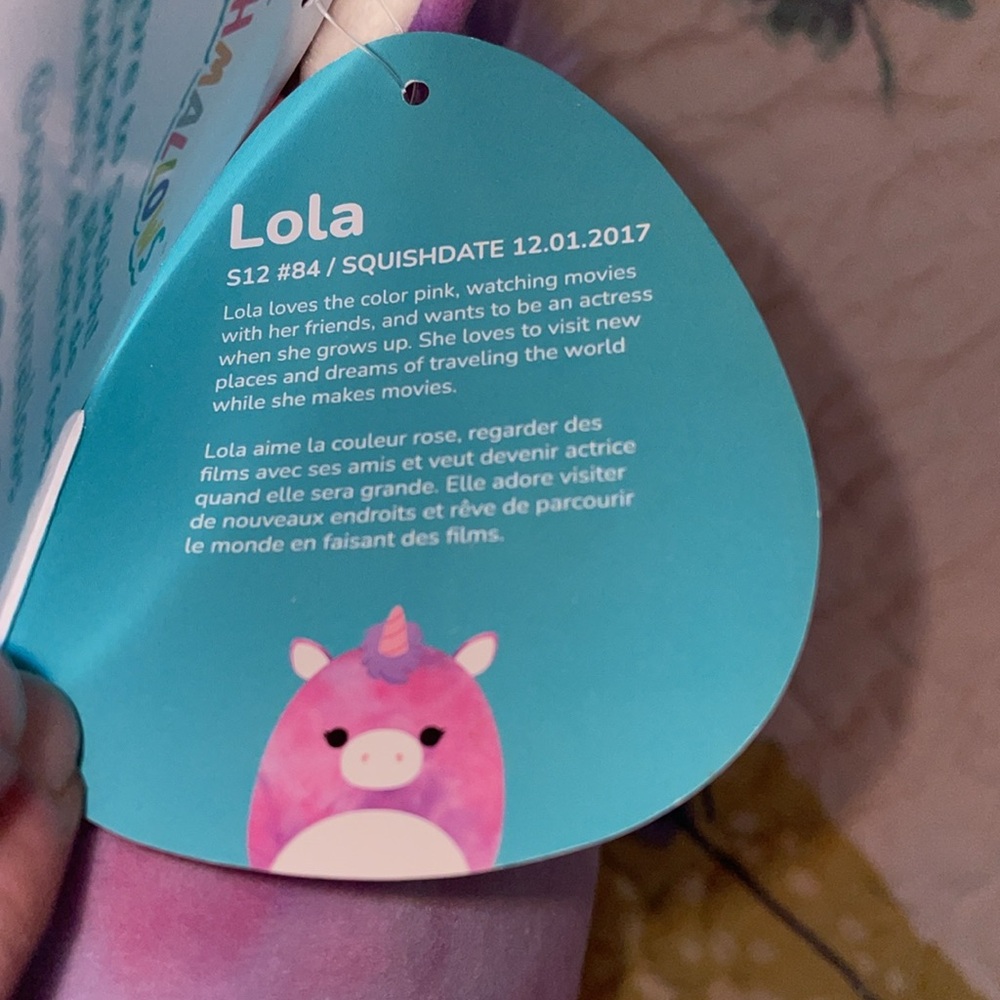 💎🦄➿ULTRA RARE➿Lola Squishmallow BNWT - Picture 6 of 9